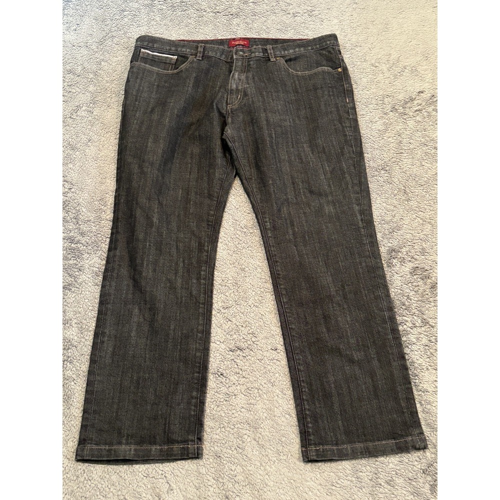 VTG Perry Ellis Jeans Mens 38x30 Black Relaxed Loose Baggy Skater Y2K Hip Hop